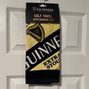 Guinness Golf Towel with Hanging Clip-Brand New with Tag. Purchased in Dublin IR